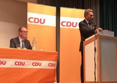 CDU Kreisvorsitzender Christof Reichert und Günther Oettinger - CDU Kreisvorsitzender Christof Reichert und Günther Oettinger